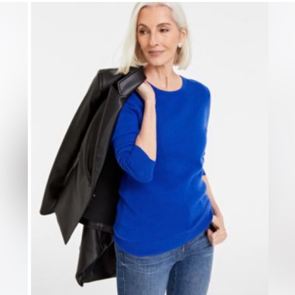 Charter Club Women's Crewneck Cashmere Sweater